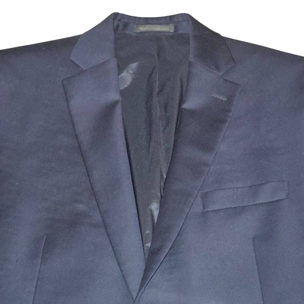 Lauren Ralph Lauren Blazer Mens 42L Navy Blue Wool Gold Crest Button Jacket - Picture 2 of 14